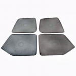 Skirta Lexus UX 2018- Automobilio durelių garsiakalbio garsas Chrome Pad garsiakalbio dangtelis Apdailos rėmo lipdukas Vidaus apdaila