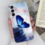 Samsung S20 S21 FE S22 S23+ Ultra S10 S11+ Note10 lite Case Fashion Butterfly skaidrus mink&scaron;tas silikonas, skirtas Samsung Galaxy Funda Coque buferiui Samsung M21S