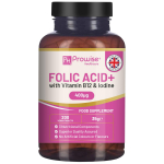 Folio rūg&scaron;tis+ 400 mcg &ndash; Vegani&scaron;kos tabletės su vitaminu B12 ir jodu nė&scaron;tumo priežiūros priedu &ndash; palaiko imuninę sistemą ir motinos audinių augimą