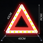 Automobilio trikojo įspėjamieji ženklai Atspindintys sulankstomi automobilio pavojaus ženklai Automobilio gedimo statymo įspėjamieji ženklai Praktiniai būtini automobilio reikmenys 43cm&times;39cm raudona