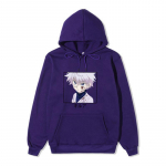 Hunter X Hunter Killua Hoodie Japoni&scaron;kas megztinis Harajuku animacinis filmukas ilgomis rankovėmis laisvalaikis Overisze džemperis S juoda