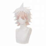Anime Komaeda Nagito perukas Danganronpa Cosplay perukas Anime Cosplay plaukams sintetiniai kar&scaron;čiui atsparūs plaukai Komaeda Nagito Cosplay perukai + peruko dangtelis