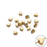 Vario kryžiaus skylutės &scaron;irdies tarpiklio karoliukai, skirti &bdquo;pasidaryk pats&ldquo; papuo&scaron;alams gaminti amatų priedus 02 5x4mm