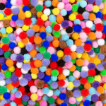 1200 vnt 1 cm pomponai, daugiaspalviai Valentino dienos dailė ir amatai pliu&scaron;iniai pomponai, pomponai amatams ir pomėgiams 1200pcs