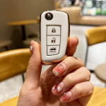 Mink&scaron;tas TPU automobilio nuotolinio valdymo pulto rakto dėklo dangtelis, skirtas Nissan X-Trail Qashqai J11 Juke Murano Micra Tiida Maxima Altima Kicks Priedai