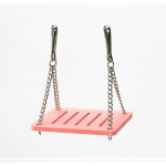 Medinės žiurkėno sūpynės mažų gyvūnų sportui pakabinamas žaislas hamakas sūpynės žaislas žiurkėnui ka&scaron;toninis gyvūnėlių reikmenys rožinė