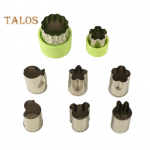 8 vnt / rinkinys daržovių pjaustytuvas nuo deformacijos kepimo lygaus kra&scaron;to lengvas pyrago spausdinimo reljefinis virtuvės įrankis D