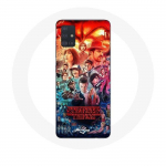 Coque pour Samsung Galaxy A71 Stranger Things Teaser Saison 4 Affiche Personnages Art