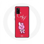 Coque pour Samsung Galaxy S20 Plus BTS Bangtan Gar&ccedil;ons BT21 Cooky Fond Rouge