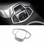 For Jeep Compass 2017 2018   Carbon fibre Electronic Handbrake Hand Brake Button Panel Cover Trim Styling accessories