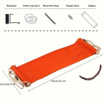 Ne&scaron;iojamas pėdų atramas hamakas tingus laisvalaikio stalas pėdų atrama sūpynės pėdų atrama lauke poilsio stalas Laisvalaikis namų sodas kempingas oranžinė