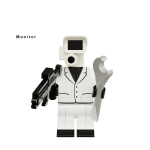 KDL818 LG1009 Tualetas Anime animacinių filmų plytos lėlės operatorius garsiakalbis televizorius vyras mini veiksmo žaislinės figūrėlės statybiniai blokai