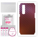 apgo skin sticker film foil vinyl for the BACK compatible with Oppo Find X2 Pro, scratch-resistant, easy to install - Carbon Chameleon CAKA5