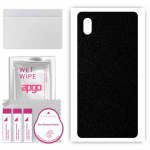 apgo Protective Skin Sticker for the back compatible with Sony Xperia ACE III SOG08, Wrap Film, Foil, Vinyl - Pattern Matte Black