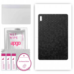apgo skin sticker film foil vinyl for the BACK compatible with Samsung Galaxy Tab S8 Ultra WiFi, scratch-resistant, easy to install - Black Honeycomb
