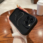 N71 Black Gold Snake Soft Angel Eyes telefono dėklai, skirti iPhone 15 14 12 11 Pro Max 13 mini 7 8 6S Plus XS Max XR SE smūgiams atsparus buferio dangtelis for iPhone 15