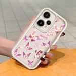 Mink&scaron;tas silikoninis kvadratinių kopėčių spausdinimo ra&scaron;tų telefono korpusas, pilnas dangtis, fotoaparatas, atsparus smūgiams, guminis dėklas, skirtas Xiaomi Redmi Redmi Note 13R 5G ruda