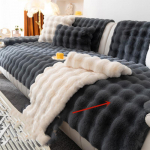 Neslystantis sofos rank&scaron;luostis &scaron;uniui augintinio sofos pagalvėlė žieminė stora pliu&scaron;inis kampinės sofos užvalkalas Sekcijinis &scaron;ezlongas Ilgas sofos kilimėlis Kelių dydžių 45cm pillowcase 1 pcs