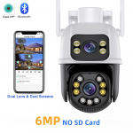 8MP &bdquo;Wifi&ldquo; stebėjimo kameros, skirtos lauko vandeniui, belaidė apsaugos kamera, dirbtinio intelekto, žmogaus aptikimo, &bdquo;Dahua&ldquo; vaizdo stebėjimo IP kamera, naktinio matymo funkcija 6MP NO Card