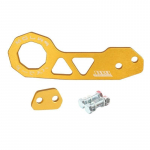 Automobilio modifikacija JDM stiliaus lenktyninis galinis vilkimo kablys Automobilio galinio buferio kablys Aliuminio lydinio galinis vilkimo kablys Honda Civic Fit Jazz Gk5 geltona
