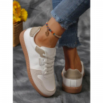 Madingi Patogūs Kvėpuojantys Vintažiniai Sportbačiai Moteri&scaron;ki Spalvoti Treneriai Batai Vulkanizuoti Batai Moterims 41 chaki