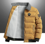 Žieminė pliu&scaron;inė ir stora velvetinė striukė, skirta vyri&scaron;kam jaunimui &scaron;ilta striukė Miesto striukė