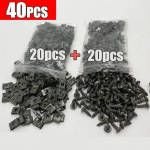 Automobilio tvirtinimo spaustukas U tipo metalinis sraigtinis segtukas Motociklo variklio apatinio dėklo Apsauga nuo purslų apsaugos buferio sraigtiniai automobilių priedai 40PCS