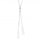 925 Sterlingo sidabro tu&scaron;čiaviduriai trikampiai karoliai moterims, i&scaron;traukiami megztiniai, geometriniai karoliai, papuo&scaron;alai ir dovanos sidabras