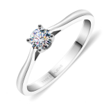 0,3 ct 4 mm apvalaus kirpimo EF VVS1 moisanitas 925 sidabro žiedas, praėjęs deimanto testą, madingas kabės įstatymas, moteriai, merginai, dovana 7