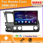 Automobilio stereofoninis radijas skirtas Honda Civic 8th 8gen 2005 2006 2007 2008 2009 2010 2011 multimedija belaidė carplay android auto 4 core 1GB+32GB carplay