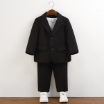 Berniukų kasdienis kostiumas žalias džentelmenas gimtadienio pasirodymas pianinu kostiumai vaikams mokyklinė uniforma &scaron;varkas rinkinys 110cm juoda