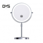 3/5/10X Ap&scaron;viestas makiažo veidrodis Auk&scaron;tis Ry&scaron;kumas Reguliuojamas Įkraunamas Dvigubas didinamasis veidrodis 3 spalvos 360 laipsnių pasukimas LED Jutiklinis B