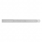 30 cm liniuotė 30 cm i&scaron;matuojamo ilgio skaidri skalė, tiksli nerūdijančio plieno metalinė liniuotė su 2 matuotojais