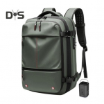 60L Vacpack kuprinė Neper&scaron;lampama nuo vagystės oro vakuuminė kompresinė kelioninė kuprinė su elektriniu siurbliu keliautojams armijos žalia spalva