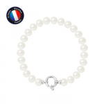 Bracelet - PERLINEA - V&eacute;ritable Perle de Culture d'Eau Douce 7-8 mm - Argent 925 - Longueur 18 cm - Femme