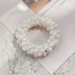 Pearl Crown galvos apdangalo guminė juosta mergaitėms: Princesės plaukų aksesuaras mažoms mergaitėms