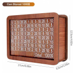 Pinigų dėžutė su stalvir&scaron;iu Medinė skaitiklis Piggy Bank Taupymas vaikams Suaugusiesiems Pinigų dėžutė Sutaupykite pinigų Kasos stalčius Tvarkydami amatus Pradžia