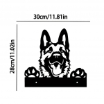 Mielas &scaron;unų plieno silueto sodo menas &ndash; idealiai tinka gimtadienio ir įkurtuvių dovanoms, stilinga sienų dekoracija sodui smėlis