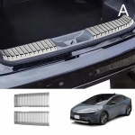 Galinio slenksčio juosta / Galinio bagažinės plok&scaron;tės apsauga / Pedalo apsauga Toyota Prius 60 serijos 2024 2024 juoda &scaron;lifuota sidabrinė X3Y0