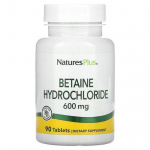 Nature's Plus- Betaine Hydrochloride, 600 mg, 90 Tablets