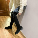 Chelsea Batai Moteri&scaron;ki Batai 2024 Nauji Žiemos Mados Vir&scaron; Kelio Plu&scaron;iniai &Scaron;ilti Sniego Auk&scaron;ti Batai Laisvalaikio Batai Plok&scaron;čiapadžiai Motociklo Batai 35 juoda