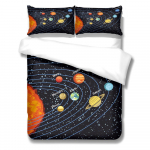 &bdquo;Solar System Chart&ldquo; antklodžių užvalkalų komplektas EU single(135x200cm)