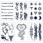 MIR WAY semi-permanent real tattoo stickers 6-piece set A, 1 piece