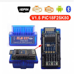 Mini Pic18F25K80 Elm327 V1.5 Bluetooth Elm 327 Obd2 skaitytuvo diagnostikos adapterio nuskaitymo įrankis Obd Obdii kodo skaitytuvas