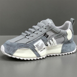Batai vyrams Laisvalaikio sportas Four Seasons Mocasins Trend Designed Personality Suvarstomi odiniai sportbačiai Patogūs kvėpuojantys 42 pilka
