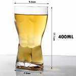 1 vnt. 60/400 ml Unikali alaus taurė Juokinga Vyrams Moterims Kūno formos Skaidri vyno taurė Baro gėrimų indai Kokteilių puodelis Kavos Sulčių Arbatos puodelis