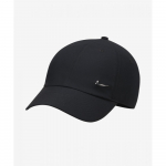 Nike Dry Fit Club Neformali kepuraitė su metaliniu Swoosh ženklu M  Juoda Metalinė sidabrinė Fb5372 010 S/M