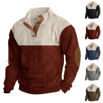 Retro Vyri&scaron;kas Lauko Laisvas Rudens Džemperis Atsitiktinis Ilgomis Rankovėmis Henley Apykaklės Vir&scaron;us Mar&scaron;kiniai Kardiganas XXXL