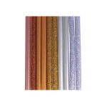 10 b&acirc;tonnets de colle &agrave; paillettes pour pistolet &agrave; colle 10 x 0,7 cm - Argent&eacute;-Dor&eacute; įvairiaspalvis