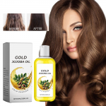 Jojobos aliejus odai Plaukai Nagai Kūno odelės &ndash; Nerafinuotas ir be heksano natūralus drėkiklis Jojobos ne&scaron;iklio aliejus veidui aliejus Gua Sha masažas 100 ml geltona